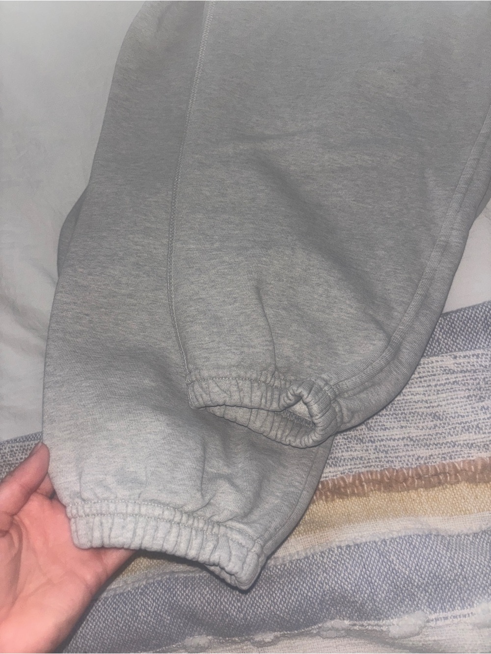Stussy Grey Track Joggers with Logo Patch - Picture 2 of 4